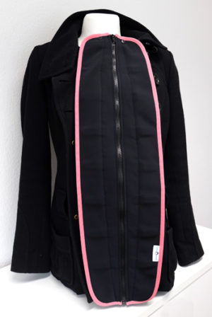 Baby-Pungi® Jackenerweiterung schwarz/rosé